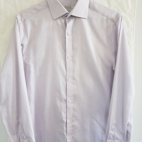 Perry Ellis Portfolio Solid Slim Fit Dress Shirt - Picture 2 of 5